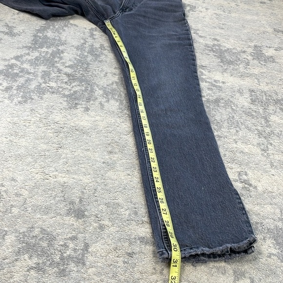 Abercrombie & Fitch 90s Straight Ultra High Rise Jeans Curve Love Black Sz 26 2 - Picture 11 of 12